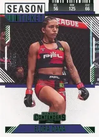 2025 Panini Contenders PFL - Season Ticket Green #67 - Elora Dana
