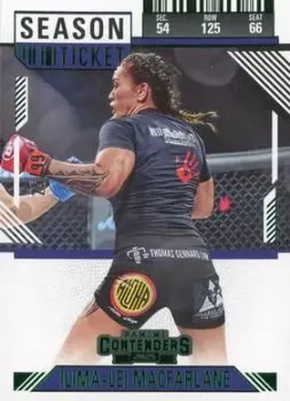 2025 Panini Contenders PFL - Season Ticket Green #85 - Ilima-Lei Macfarlane
