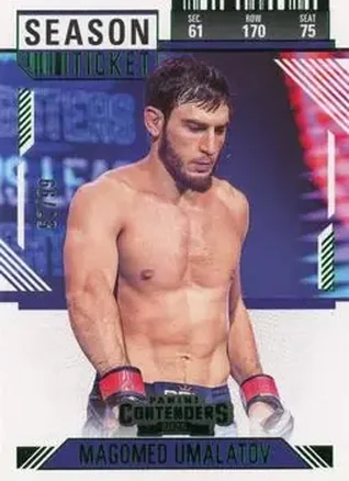 2025 Panini Contenders PFL - Season Ticket Green #97 - Magomed Umalatov
