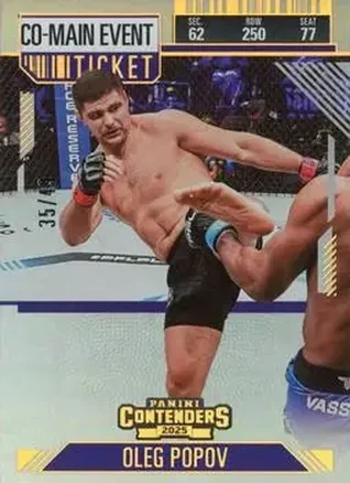 2025 Panini Contenders PFL - Co-Main Event Ticket #19 - Oleg Popov