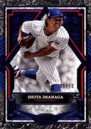 2025 Topps Tier One - Blue Foil #57 - Shota Imanaga - Chicago Cubs