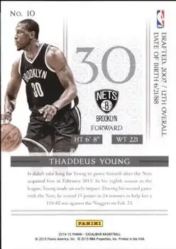 Back of Thaddeus Young