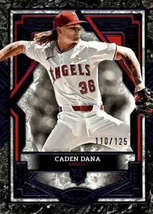 2025 Topps Tier One - Blue Foil #74 - Caden Dana - Los Angeles Angels