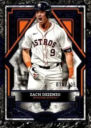 2025 Topps Tier One - Blue Foil #79 - Zach Dezenzo - Houston Astros