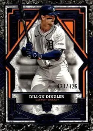 2025 Topps Tier One - Blue Foil #83 - Dillon Dingler - Detroit Tigers