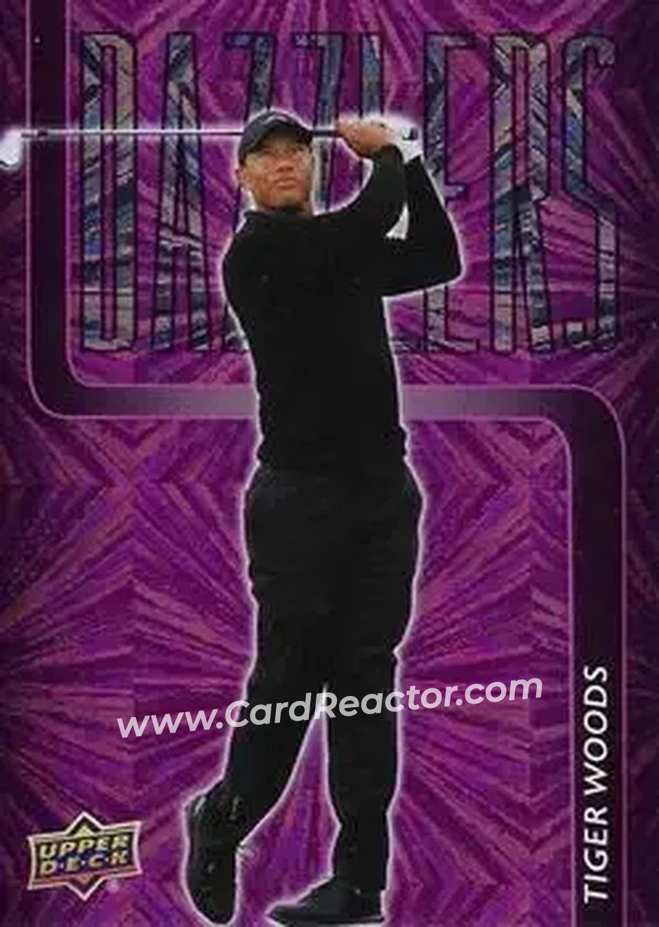 2026 Upper Deck - Dazzlers Pink #DZ-20 - Tiger Woods - Front