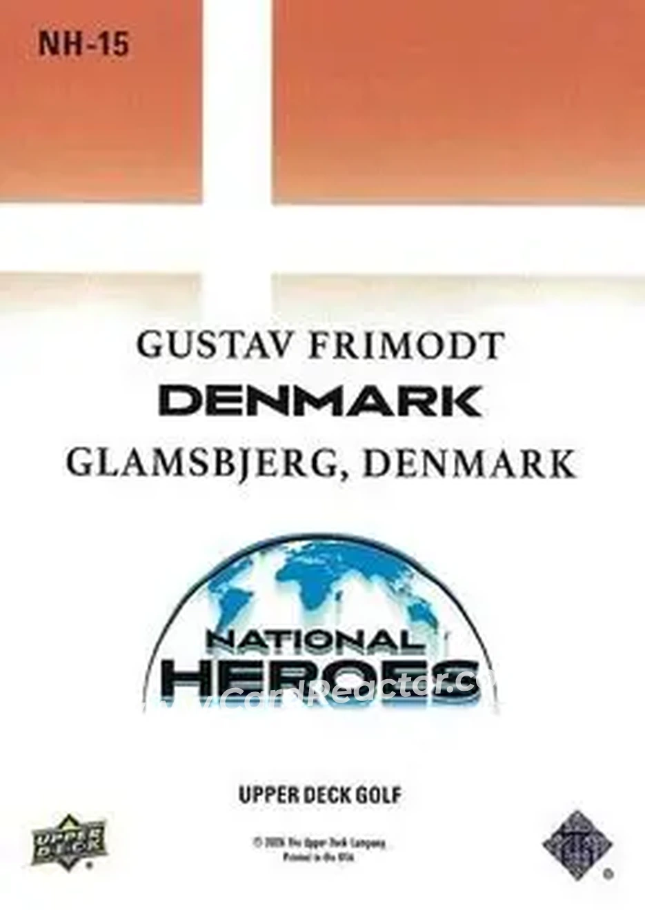 2026 Upper Deck - National Pride #NH-15 - Gustav Frimodt - Back