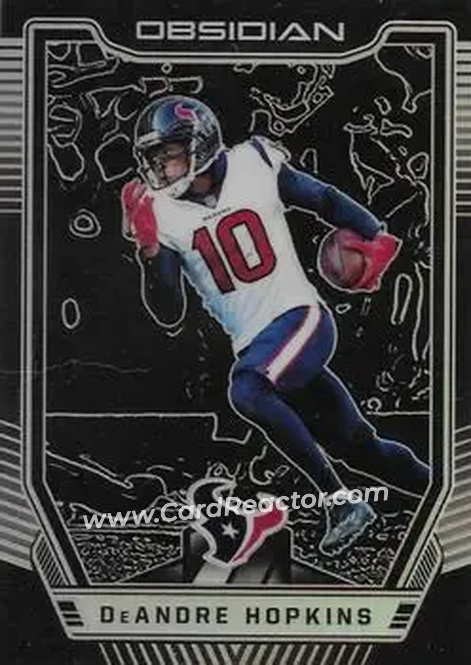 2018 Panini Obsidian - Electric Etch Orange #14 - DeAndre Hopkins - Houston Texans - Front