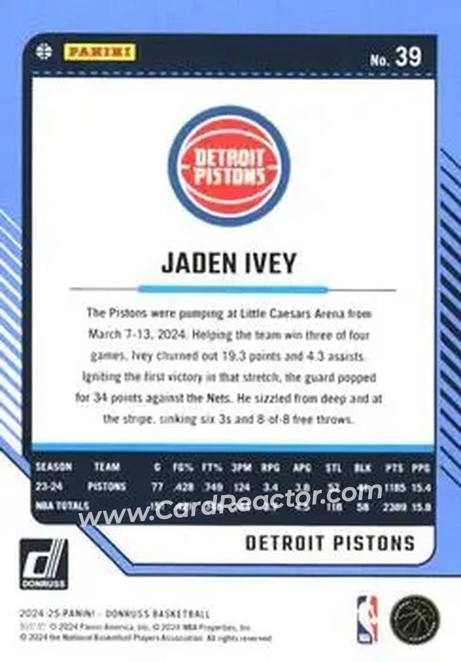 Back of Jaden Ivey