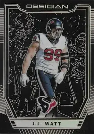 2018 Panini Obsidian - Electric Etch Orange #50 - J.J. Watt - Houston Texans