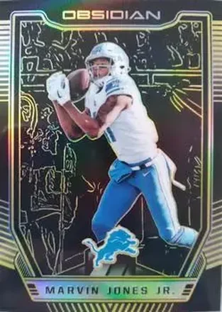 2018 Panini Obsidian - Electric Etch Orange #77 - Marvin Jones Jr. - Detroit Lions
