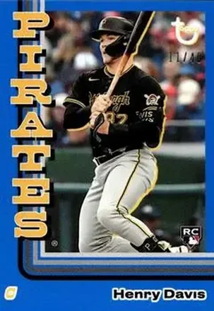 2024 Topps Brooklyn Collection - Blue #10 - Henry Davis - Pittsburgh Pirates