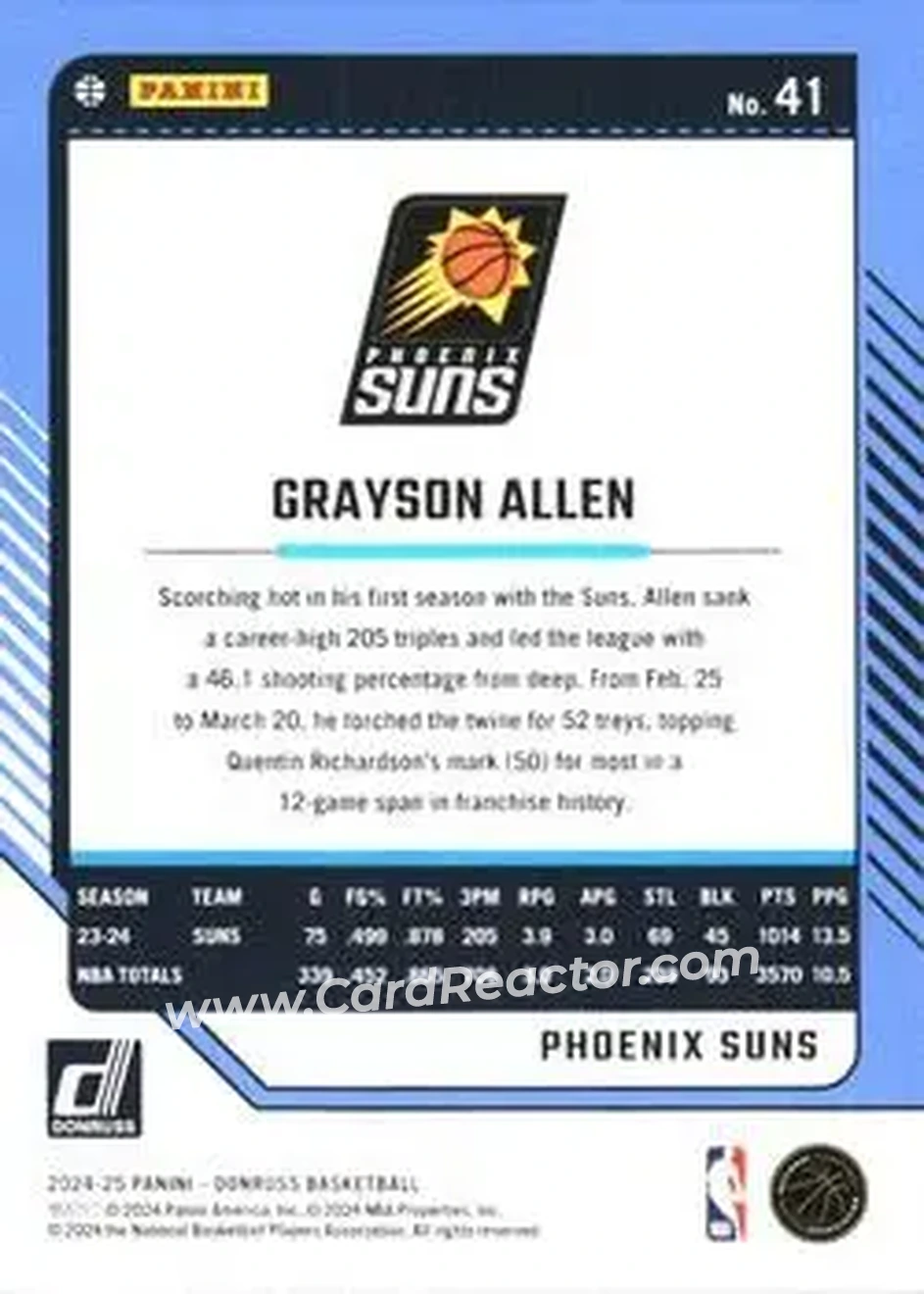 Back of Grayson Allen