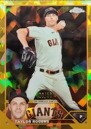 2023 Topps Chrome Update Sapphire Edition - Gold #USCS280 - Taylor Rogers - San Francisco Giants