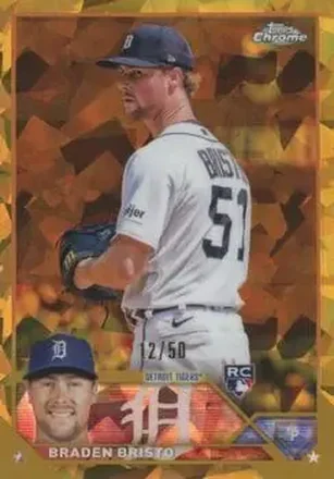 2023 Topps Chrome Update Sapphire Edition - Gold #USCS282 - Braden Bristo - Detroit Tigers