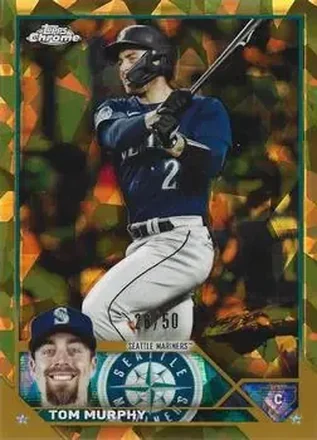 2023 Topps Chrome Update Sapphire Edition - Gold #USCS289 - Tom Murphy - Seattle Mariners
