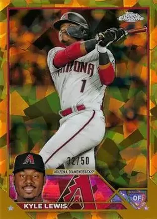 2023 Topps Chrome Update Sapphire Edition - Gold #USCS307 - Kyle Lewis - Arizona Diamondbacks