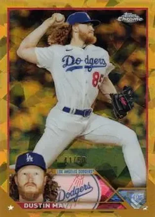 2023 Topps Chrome Update Sapphire Edition - Gold #USCS326 - Dustin May - Los Angeles Dodgers
