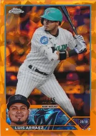 2023 Topps Chrome Update Sapphire Edition - Orange #USCS1 - Luis Arraez - Miami Marlins