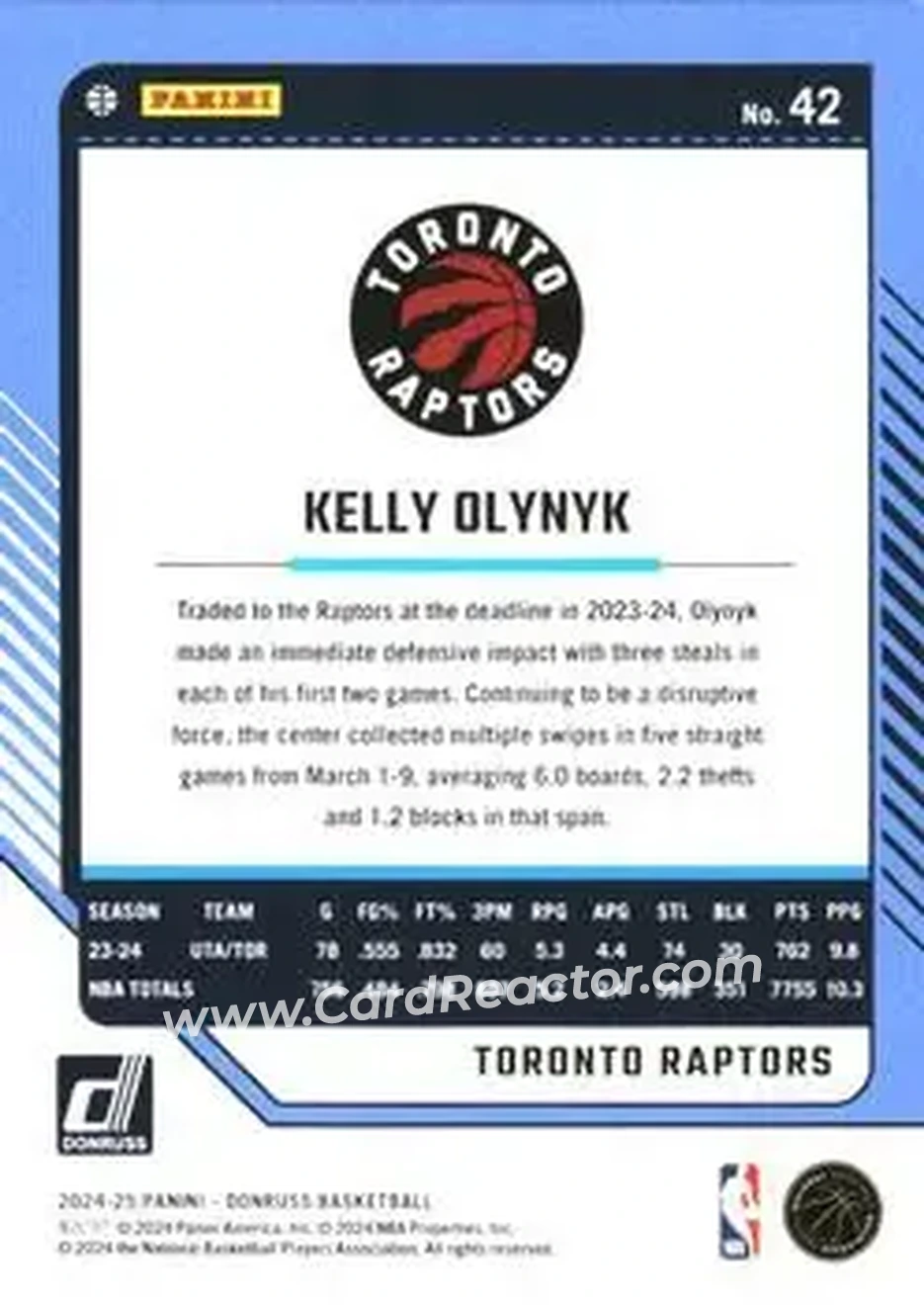 Back of Kelly Olynyk