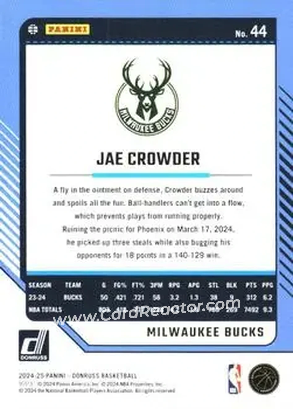 Back of Jae Crowder