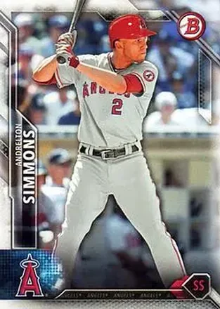 2016 Bowman #8 - Andrelton Simmons - Los Angeles Angels