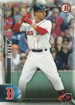 2016 Bowman #13 - Mookie Betts - Boston Red Sox
