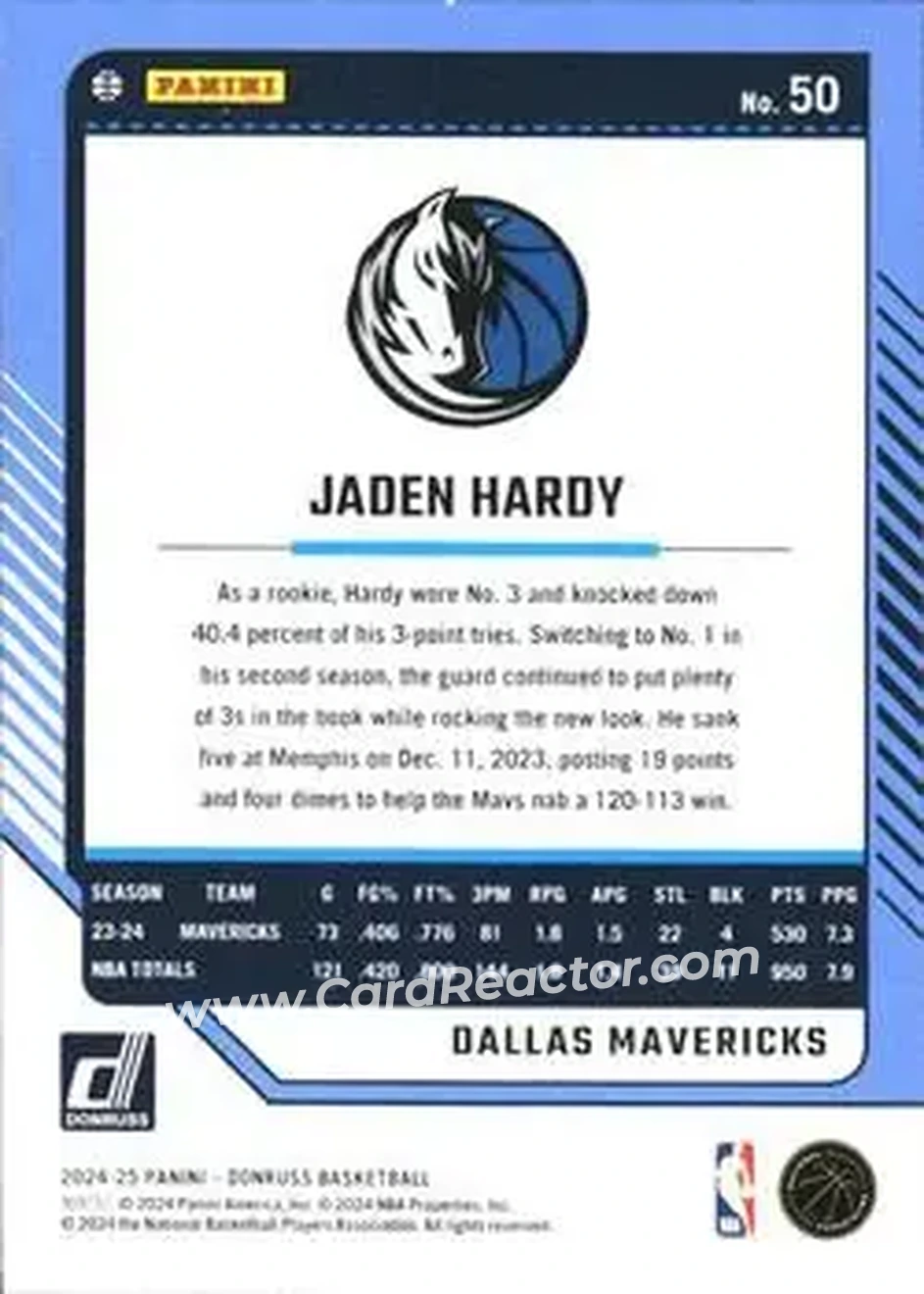 Back of Jaden Hardy