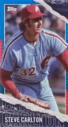 2020 Topps Rip - Mini Cards Blue #M-30 - Steve Carlton - Philadelphia Phillies