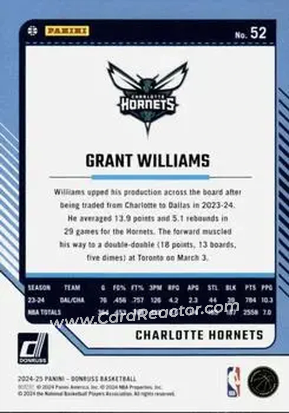 Back of Grant Williams