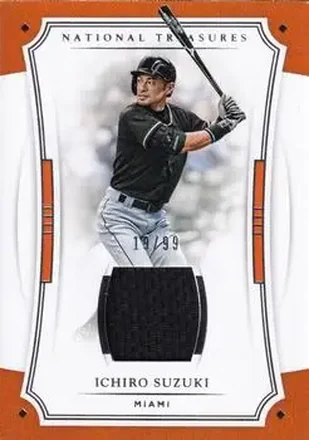 2017 Panini National Treasures #122b - Ichiro - Miami Marlins
