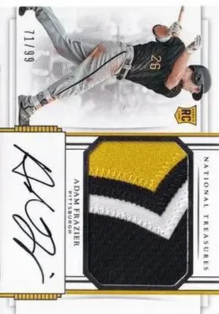 2017 Panini National Treasures #217 - Adam Frazier - Pittsburgh Pirates