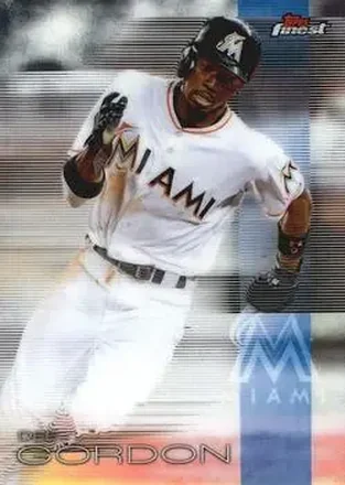 2016 Finest #4 - Dee Gordon - Miami Marlins