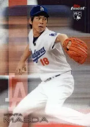 2016 Finest #25 - Kenta Maeda - Los Angeles Dodgers