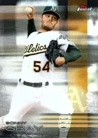 2016 Finest #38 - Sonny Gray - Oakland Athletics