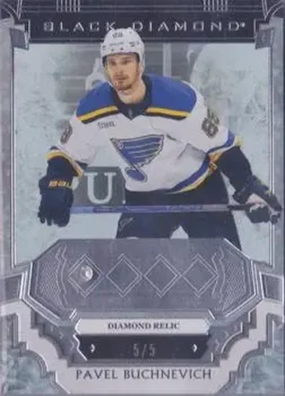 2023-24 Upper Deck Black Diamond - Diamond Relics #BDB-PB - Pavel Buchnevich - St. Louis Blues