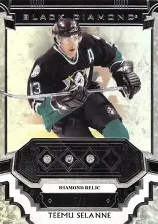 2023-24 Upper Deck Black Diamond - Diamond Relics #BDB-SE - Teemu Selanne - Anaheim Ducks