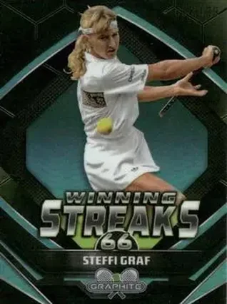 2024 Topps Graphite - Winning Streaks Aqua Refractor #WS-SG - Steffi Graf