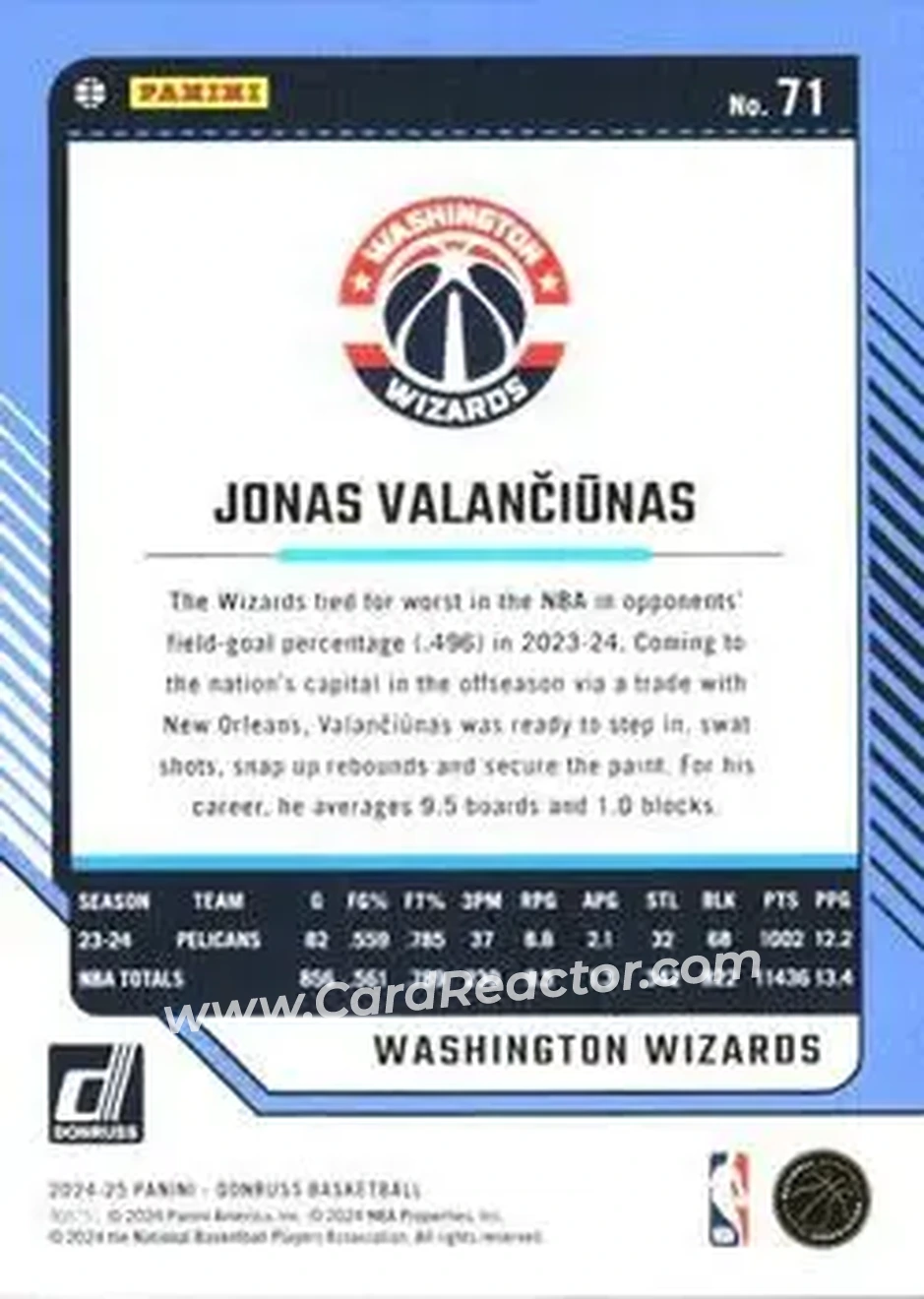 Back of Jonas Valančiūnas