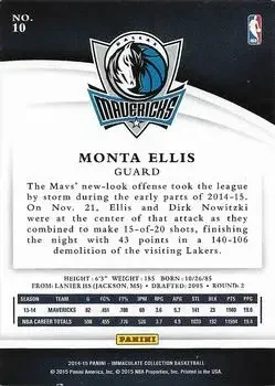 Back of Monta Ellis