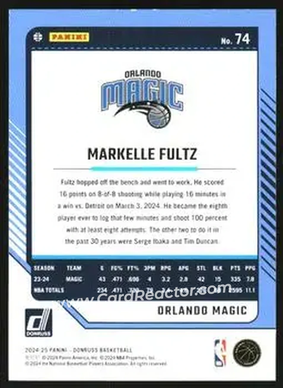 Back of Markelle Fultz