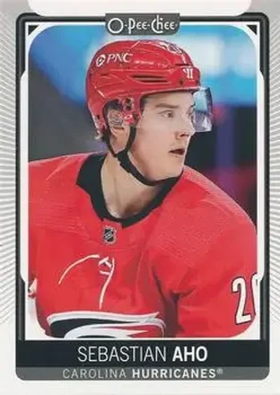 2021-22 O-Pee-Chee #12c - Sebastian Aho - Carolina Hurricanes
