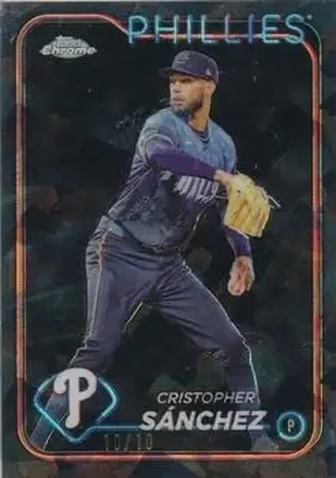 2024 Topps Chrome Update Sapphire Edition - Black Sapphire #USCS32 - Cristopher Sánchez - Philadelphia Phillies