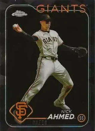 2024 Topps Chrome Update Sapphire Edition - Black Sapphire #USCS98 - Nick Ahmed - San Francisco Giants