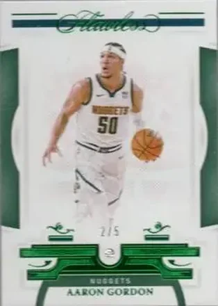 2020-21 Panini Flawless - Emerald #40 - Aaron Gordon - Denver Nuggets