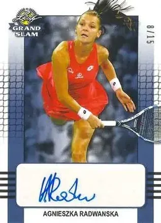 2018 Leaf Grand Slam - Blue #BA-AR1 - Agnieszka Radwanska