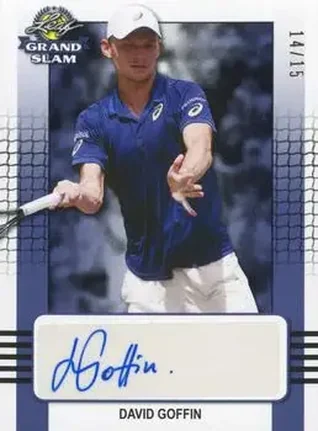 2018 Leaf Grand Slam - Blue #BA-DG1 - David Goffin