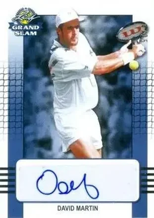 2018 Leaf Grand Slam - Blue #BA-DM1 - David Martin