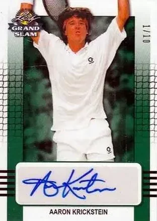 2018 Leaf Grand Slam - Green #BA-AK1 - Aaron Krickstein