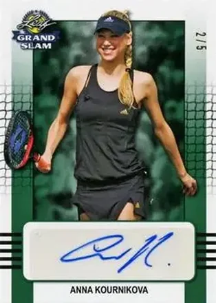 2018 Leaf Grand Slam - Green #BA-AK2 - Anna Kournikova
